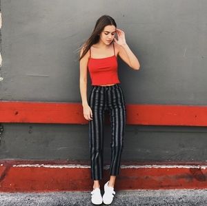 Brandy Melville Black Stripped Pants